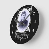 マルセル・プルースト ラウンド壁時計 (傾斜)