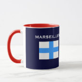 マルセーユフランスのカスタムのマグ マグカップ (左)