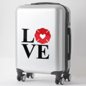 マルタとハートとのFIRE LOVE [FL5] シール (スーツケース)