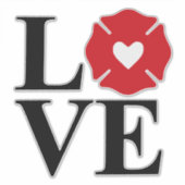 マルタとハートとのFIRE LOVE [FL5] シール (正面)