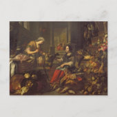 マルタとマリアの家にいるイエス2 ポストカード (正面)