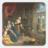 マルタとマリアの家にいるイエス スクエアシール (正面)