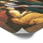 マルタとマリアの家にいるイエス ポスター (角)