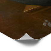 マルタとマリアの家のキリストはヴェルメールによって ポスター (角)