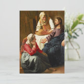 マルタとマリアの家のキリスト カード (スタンド正面)