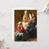 マルタとマリアの家のキリスト カード (正面/裏面インサイチュ)