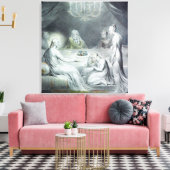 マルタとマリアの家のキリスト キャンバスプリント (インサイチュ (リビング))