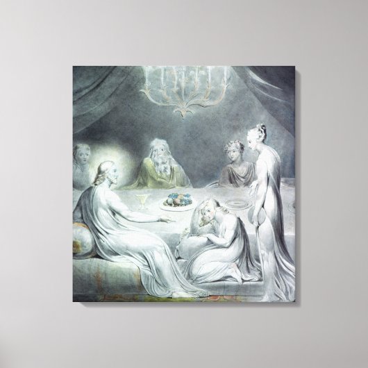 マルタとマリアの家のキリスト キャンバスプリント (正面)