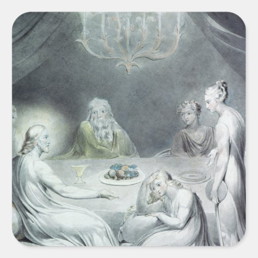 マルタとマリアの家のキリスト スクエアシール (正面)