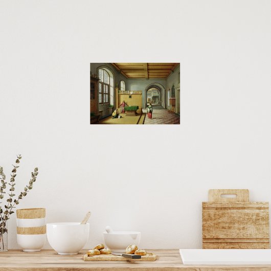 マルタとマリアの家のキリスト ポスター (キッチン)