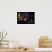 マルタとマリアの家のキリスト ポスター (キッチン)