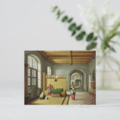 マルタとマリアの家のキリスト ポストカード (スタンド正面)