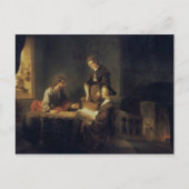 マルタとマリアの家のキリスト ポストカード (正面)