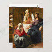 マルタとマリアの家のキリスト ポストカード (正面/裏面)