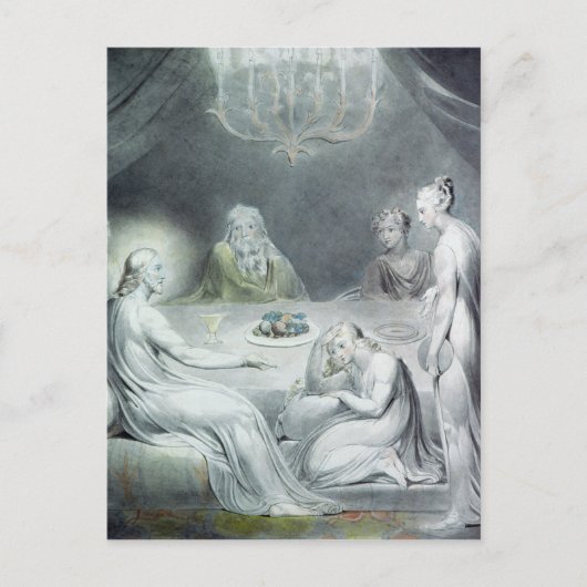 マルタとマリアの家のキリスト ポストカード (正面)