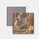 マルタとマリアの家のキリスト マグネット (正面/裏面)