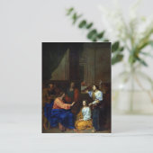 マルタとマリアを伴うキリスト ポストカード (スタンド正面)