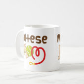 マルタのお母さん(犬の品種)のギフト コーヒーマグカップ (正面左)