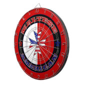 マルタのアメリカの十字の旗 ダーツボード (正面右)