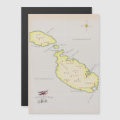 マルタのイラスト地図 (正面/裏面)
