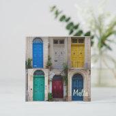 マルタのカラフルフロントドアのセット (スタンド正面)