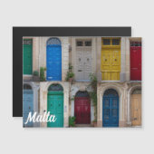 マルタのカラフルフロントドアのセット (正面/裏面)