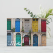 マルタのカラフルフロントドアのセット (スタンド正面)