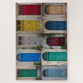 マルタのカラフルフロントドアのセット ジグソーパズル (縦)