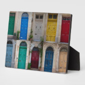 マルタのカラフルフロントドアのセット フォトプラーク (側面)