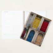 マルタのカラフルフロントドアのセット プランナー手帳 (ディスプレー)