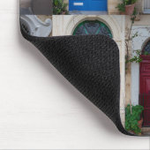 マルタのカラフルフロントドアのセット マウスパッド (コーナー)