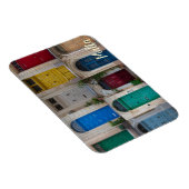 マルタのカラフルフロントドアのセット マグネット (右側)