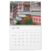 マルタのコテージ畑のピンク カレンダー (3月 2026)