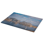 マルタのスリエマ港と超高層ビル カッティングボード (角)