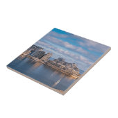 マルタのスリエマ港と超高層ビル タイル (側面)