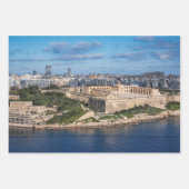 マルタのスリエマ港と超高層ビル ラッピングペーパーシート (正面2)
