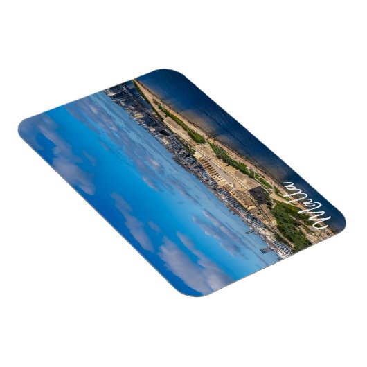 マルタのスリーマのパノラマの景色 マグネット (右側)