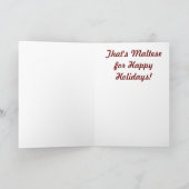 マルタのテーマのクリスマスカード シーズンカード (内部)