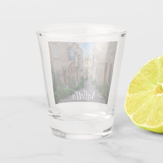 マルタのナローストーン通り ショットグラス (裏面)