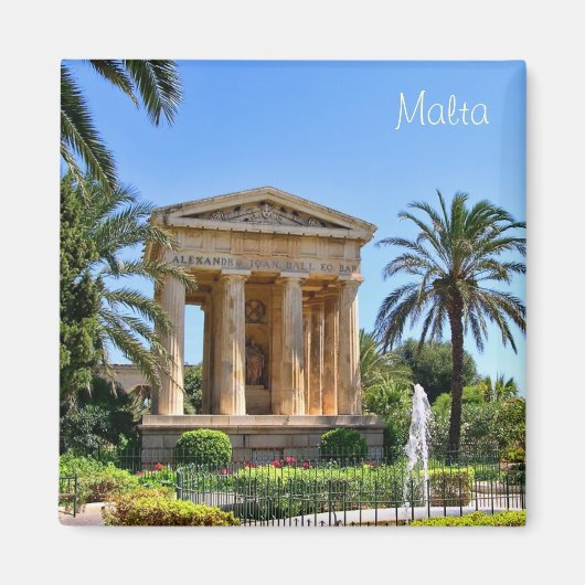マルタのバレッタにある庭園 マグネット (正面)