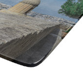 マルタのバレッタの旧市街壁の砲塔 カッティングボード (角)