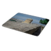 マルタのバレッタの旧市街壁の砲塔 カッティングボード (角)