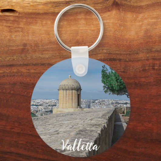 マルタのバレッタの旧市街壁の砲塔 キーホルダー (裏面)