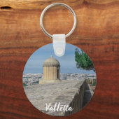 マルタのバレッタの旧市街壁の砲塔 キーホルダー (正面)