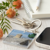 マルタのバレッタの旧市街壁の砲塔 キーホルダー (正面右)