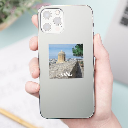 マルタのバレッタの旧市街壁の砲塔 シール (スマートフォン)