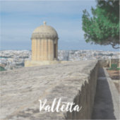 マルタのバレッタの旧市街壁の砲塔 シール (正面)