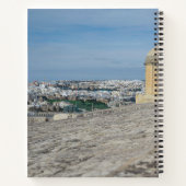 マルタのバレッタの旧市街壁の砲塔 ノートブック (裏面)