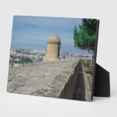 マルタのバレッタの旧市街壁の砲塔 フォトプラーク (側面)