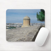 マルタのバレッタの旧市街壁の砲塔 マウスパッド (マウス)